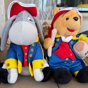 Disney World July 4 2000 Eeyore and Pooh Stuffed Animals